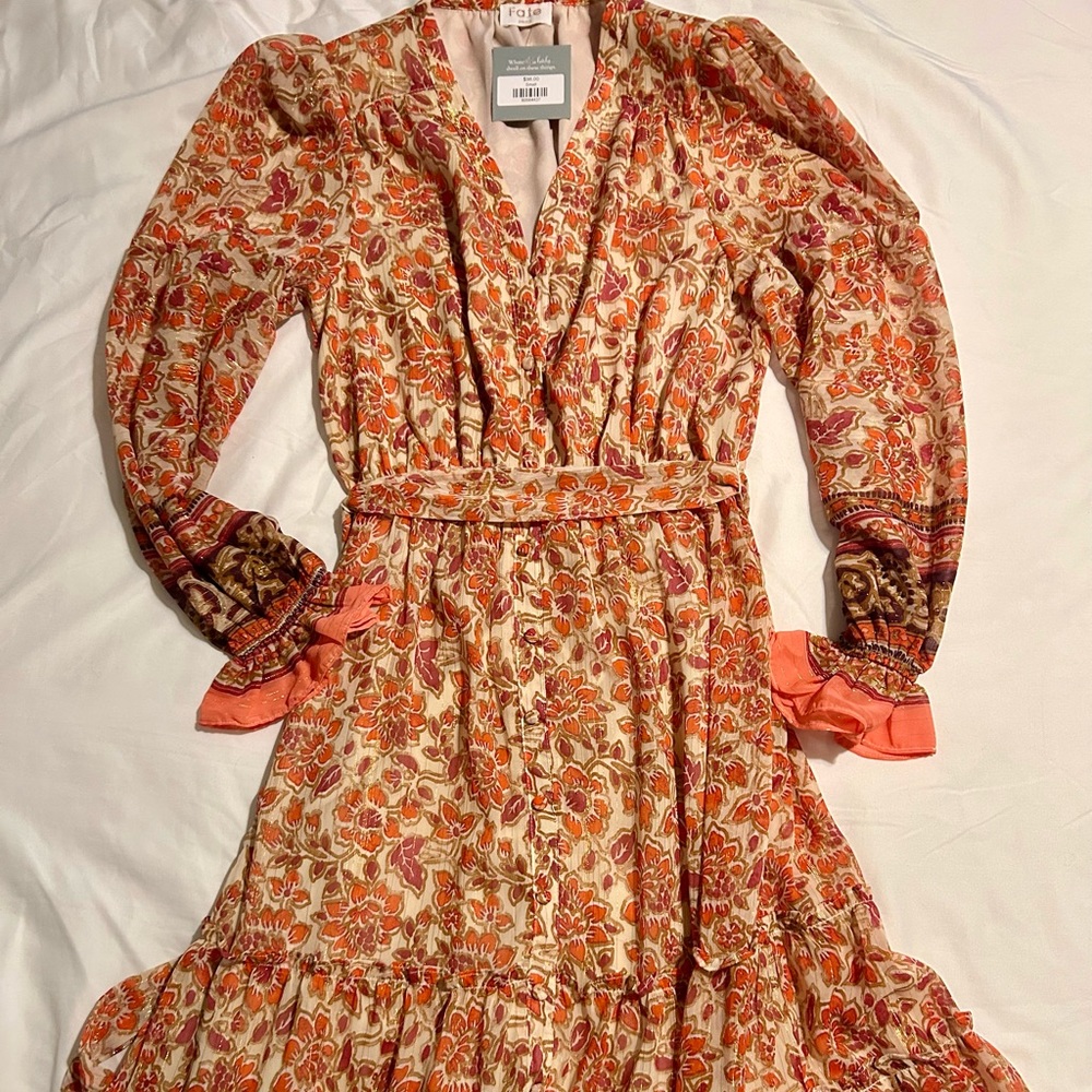 NWT Fate maxi dress - brand new, fall maxi length